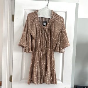 Blue B Tan Romper NWT